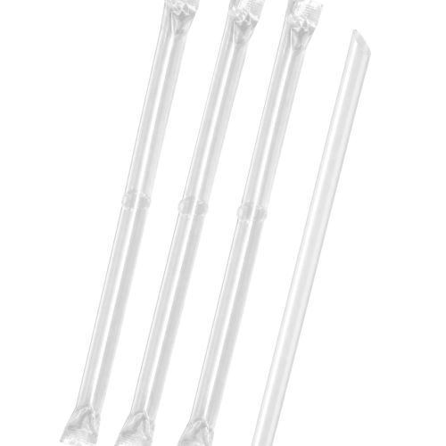23cm Jumbo Pointed Plastic Straw 12mm