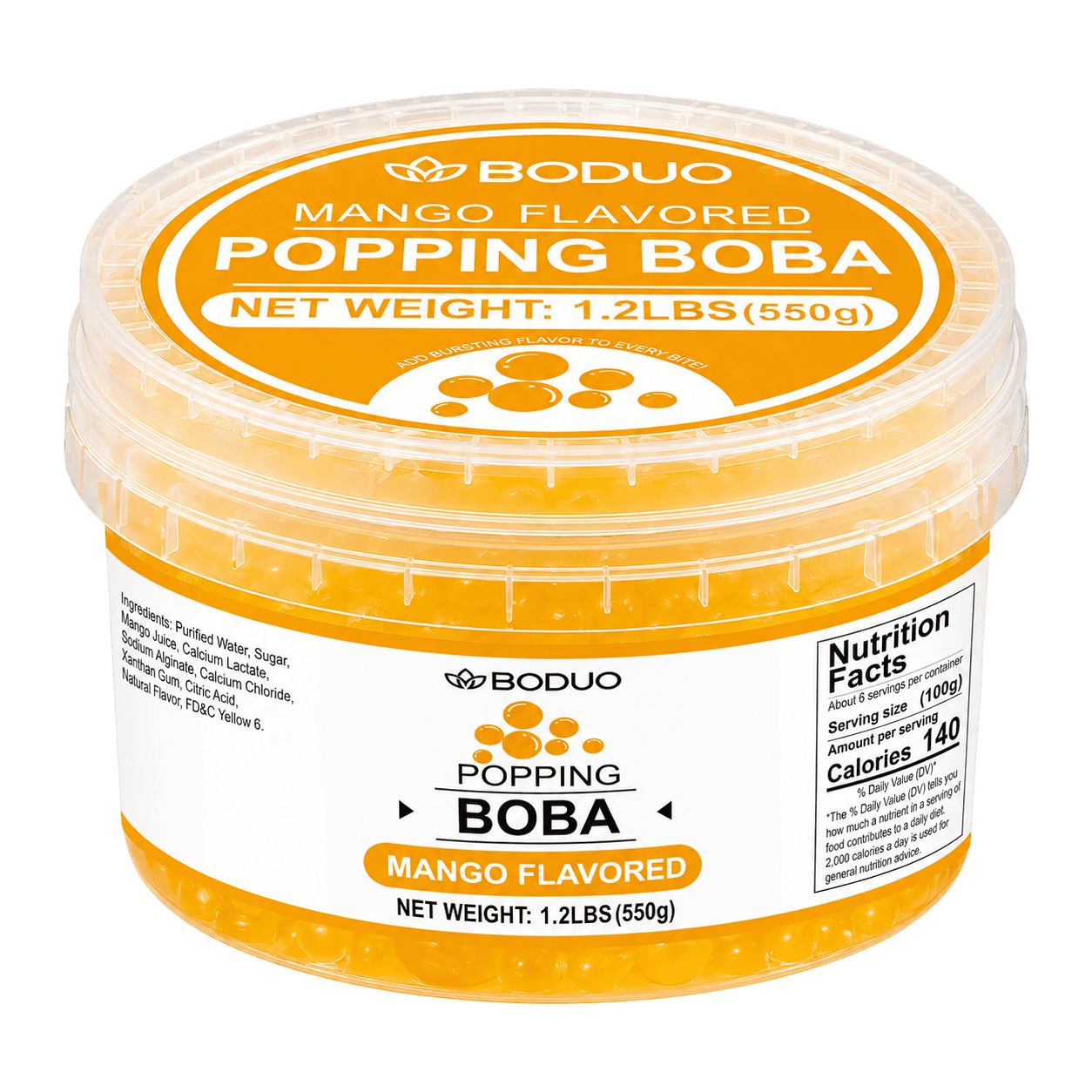 Mango Popping Boba Small 550g